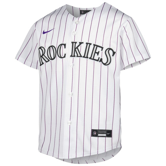 Boys' Grade School Kris Bryant Nike Rockies Alternate Replica Jersey - White