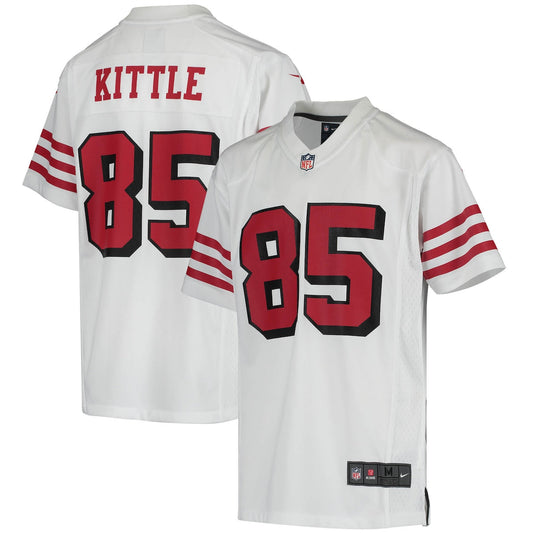 Boys' Grade School George Kittle Nike 49ers Game Jersey - White