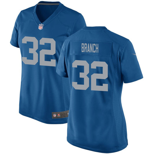 Brian Branch Detroit Lions Nike Women's Throwback Game Jersey - Blue