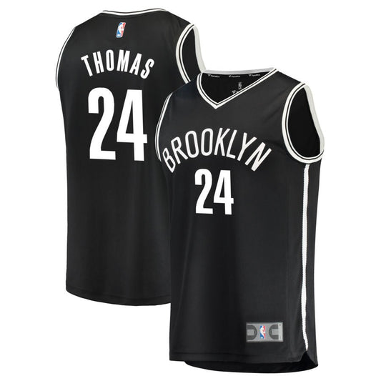 Cam Thomas Brooklyn Nets Fanatics Branded Youth Fast Break Replica Jersey Black - Icon Edition