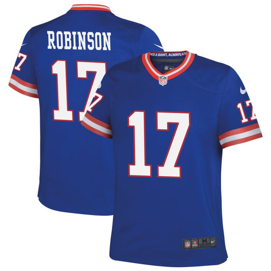 Wan'Dale Robinson New York Giants Nike Youth Classic Game Jersey - Royal