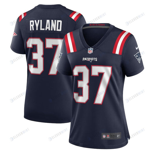 Chad Ryland 37 New England Patriots Women Team Game Jersey - Navy