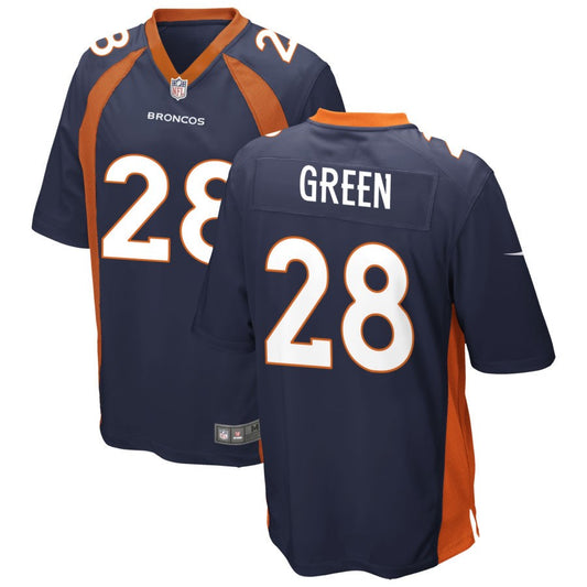 Art Green Denver Broncos Nike Alternate Game Jersey - Navy