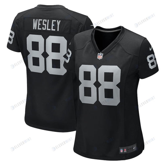 Antoine Wesley 88 New England Patriots Women Team Game Jersey - Navy