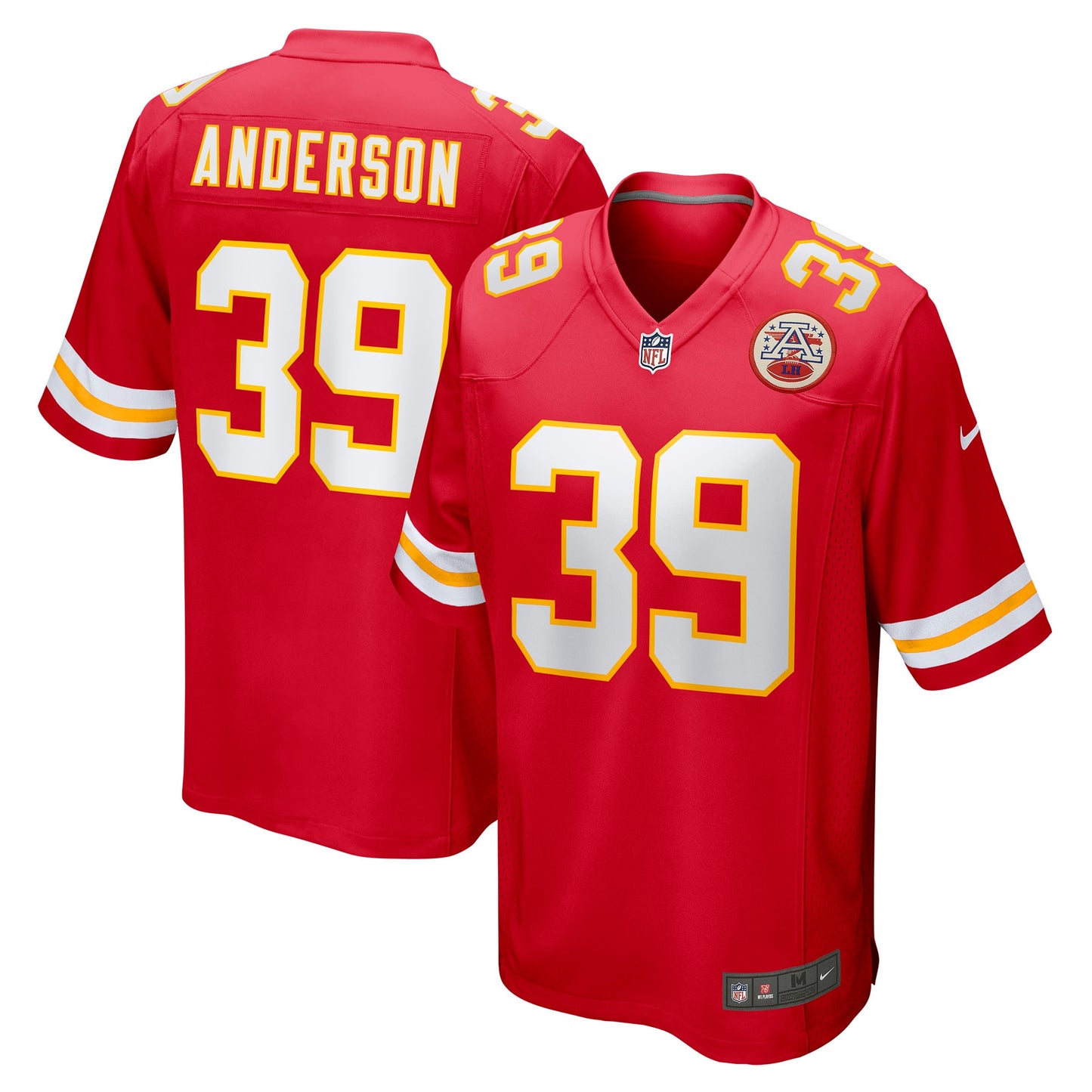 Zayne Anderson Kansas City Chiefs Nike Player Game Jersey - Red