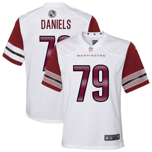 Braeden Daniels Washington Commanders Nike Youth Game Player Jersey - White