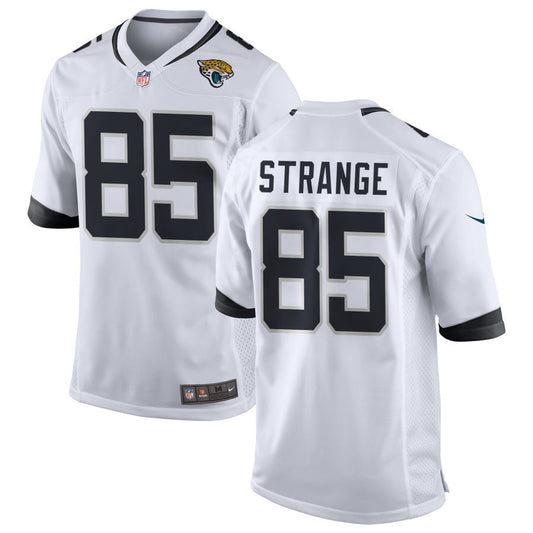 Brenton Strange Jacksonville Jaguars Nike Youth Game Jersey - White