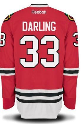 Womens Chicago Blackhawks Scott Darling Reebok Home Replica Jersey