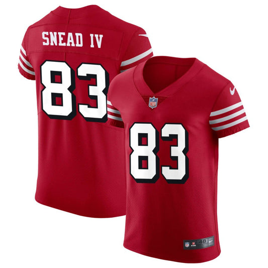 Willie Snead IV San Francisco 49ers Nike Alternate Vapor Elite Jersey - Scarlet