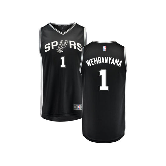 Victor Wembanyama San Antonio Spurs Fanatics Branded Youth Fast Break Replica Jersey Black - Icon Edition