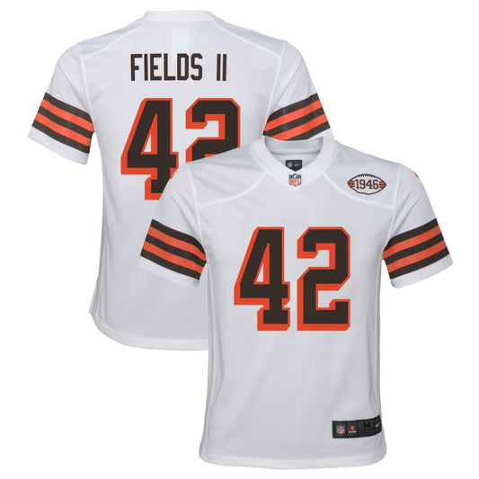 Tony Fields II Cleveland Browns Nike Youth Alternate Jersey - White