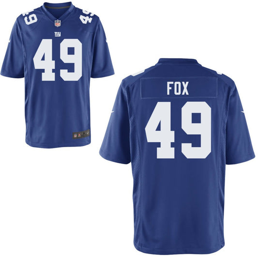 Tomon Fox New York Giants Nike Youth Game Jersey - Royal