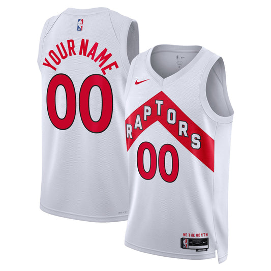 Toronto Raptors Nike Unisex Swingman Custom Jersey White - Icon Edition