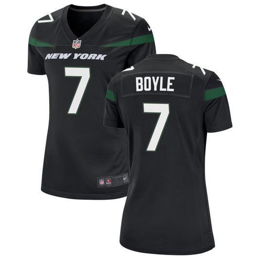 Tim Boyle New York Jets Nike Women's Alternate Game Jersey - Stealth Black