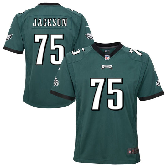 Tarron Jackson Philadelphia Eagles Nike Youth Team Game Jersey - Midnight Green