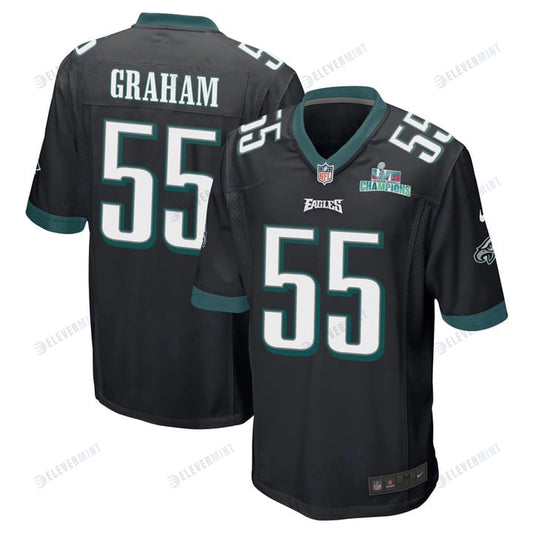 Brandon Graham 55 Philadelphia Eagles Super Bowl LVII Champions Men Game Jersey - Black