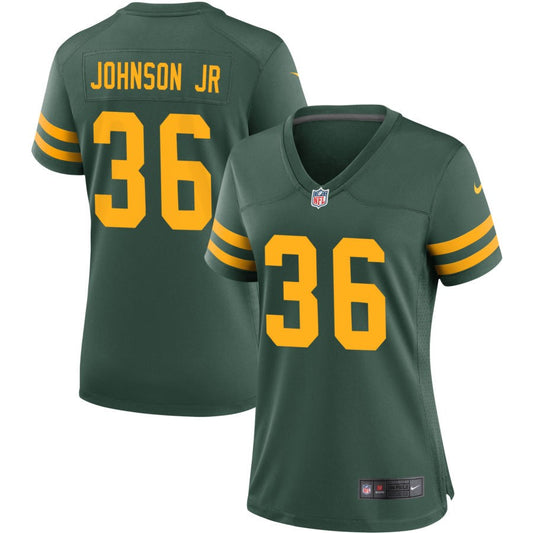 Anthony Johnson Jr Green Bay Packers Nike Women's Alternate Jersey - Green