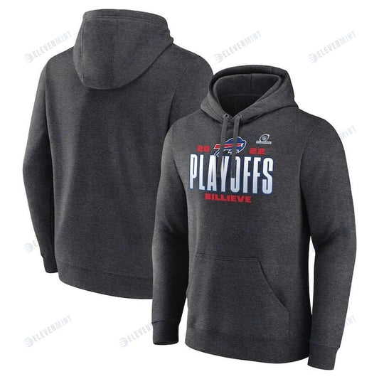 Buffalo Bills 2022 NFL Playoffs Our Time Pullover Hoodie - Charcoal