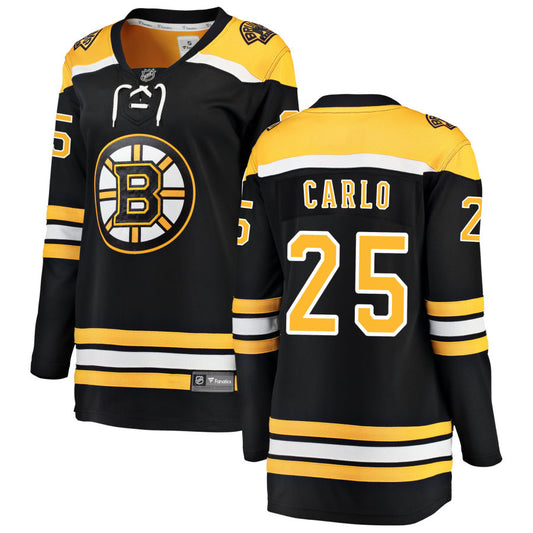 Brandon Carlo Boston Bruins Fanatics Branded Women's Home Breakaway Jersey - Black