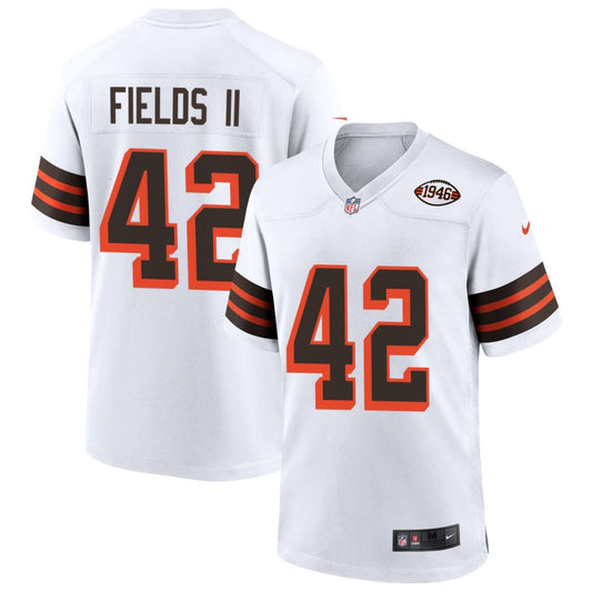 Tony Fields II Cleveland Browns Nike 1946 Collection Alternate Jersey - White