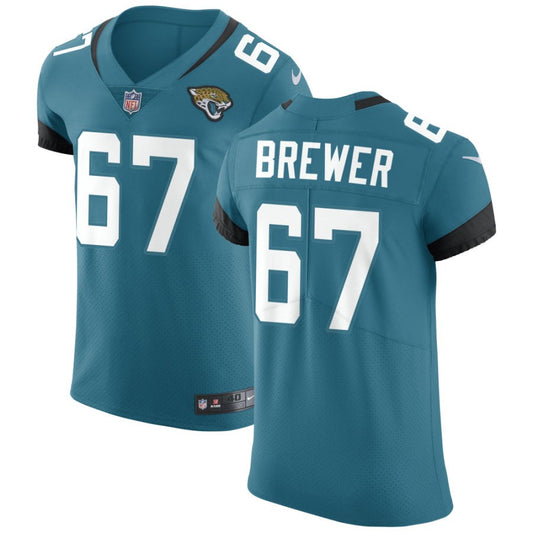 Chandler Brewer Jacksonville Jaguars Nike Vapor Untouchable Elite Jersey - Teal