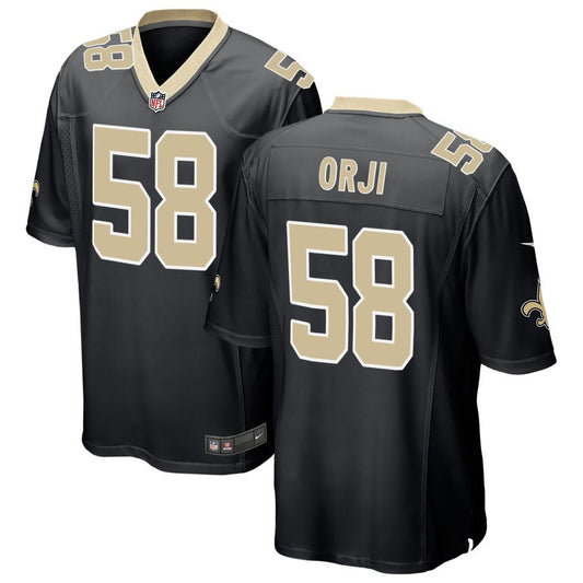 Anfernee Orji New Orleans Saints Nike Game Jersey - Black