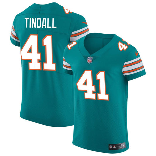 Channing Tindall Miami Dolphins Nike Elite Vapor Untouchable Jersey - Aqua