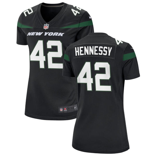 Thomas Hennessy New York Jets Nike Women's Alternate Game Jersey - Stealth Black