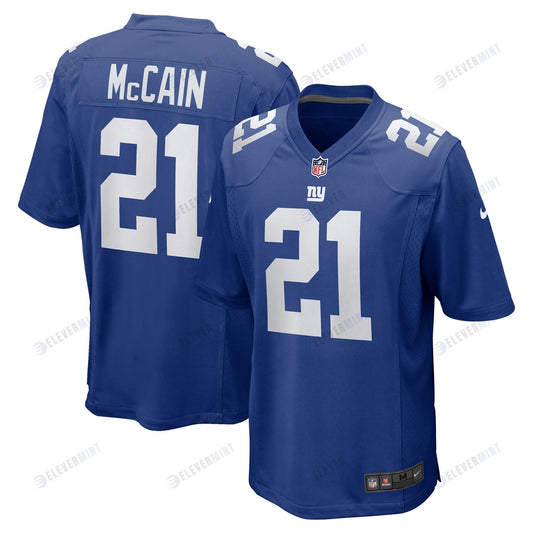 Bobby McCain 21 New York Giants Men Game Jersey - Royal