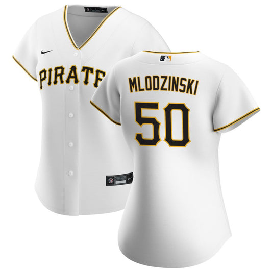 Carmen Mlodzinski Pittsburgh Pirates Nike Women's Home Replica Jersey - White