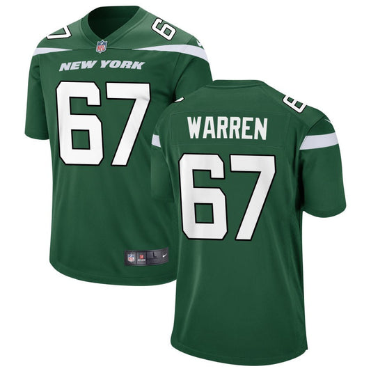 Carter Warren New York Jets Nike Game Jersey - Gotham Green