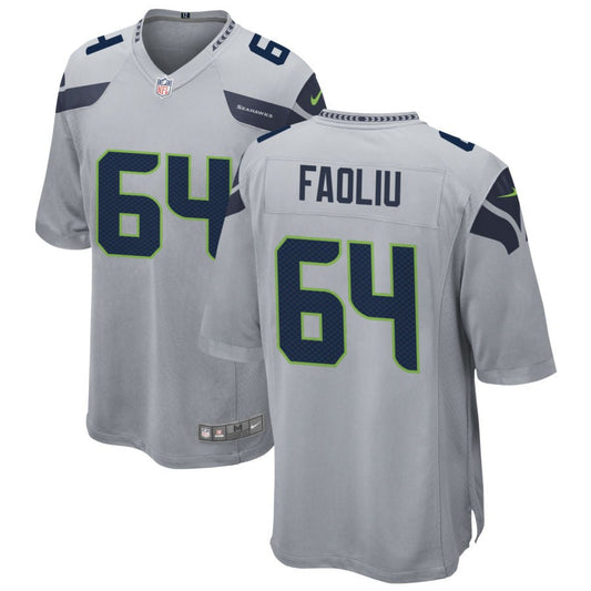 Austin Faoliu Seattle Seahawks Nike Alternate Game Jersey - Gray