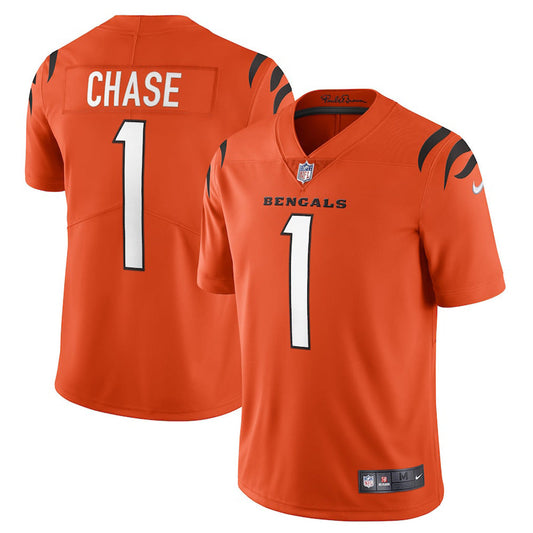 Youth Cincinnati Bengals Ja'Marr Chase Vapor Jersey - Orange