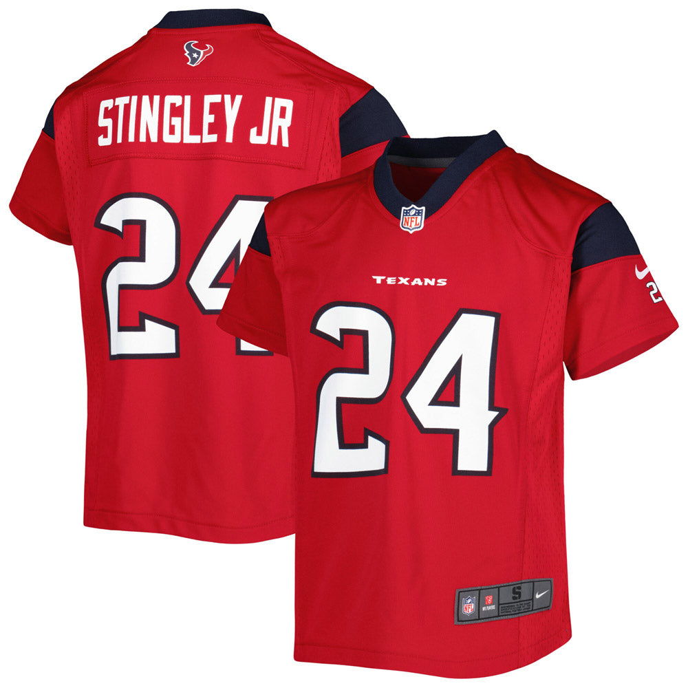 Youth Houston Texans Derek Stingley Jr. Game Jersey Red