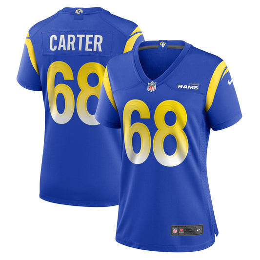 T.J. Carter Los Angeles Rams Nike Women's Game Player Jersey - Royal