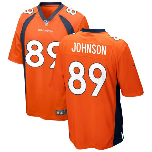 Brandon Johnson Denver Broncos Nike Game Jersey - Orange