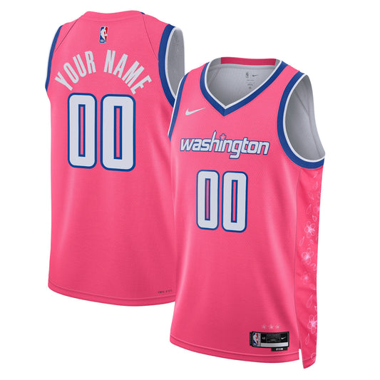 Washington Wizards Nike Unisex 2022/23 Swingman Custom Jersey - City Edition - Pink