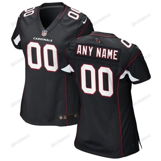 Arizona Cardinals Women Alternate Custom Game Jersey - Black