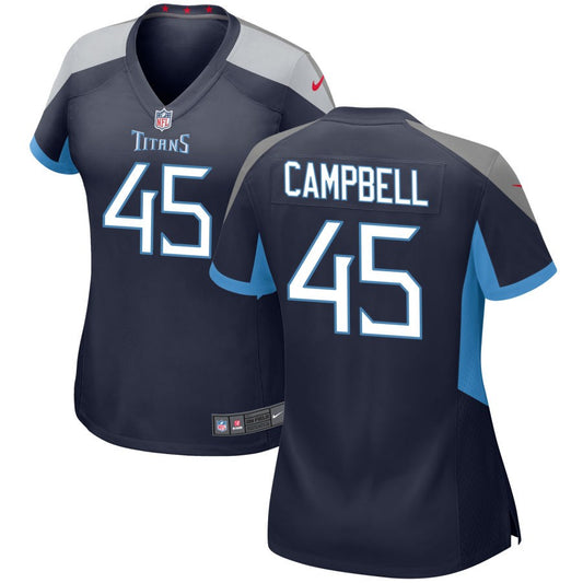 Chance Campbell Tennessee Titans Nike Women's Game Jersey - Navy