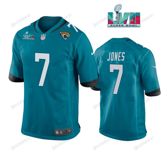 Zay Jones 7 Jacksonville Jaguars Super Bowl LVII Super Bowl LVII Teal Men Game Jersey