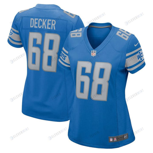 Taylor Decker 68 Detroit Lions Women Game Jersey - Blue