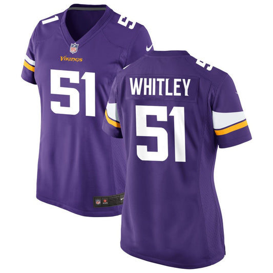 Benton Whitley Minnesota Vikings Nike Women's Game Jersey - Purple