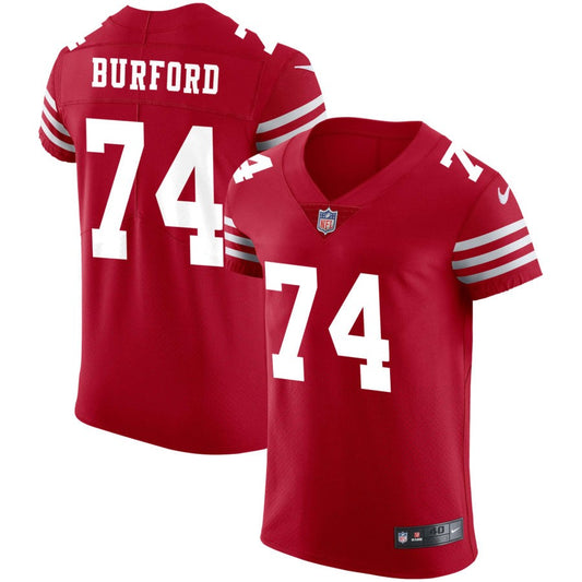 Spencer Burford San Francisco 49ers Nike Vapor Elite Jersey - Scarlet