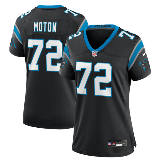 Taylor Moton Carolina Panthers Nike Women's Team Game Jersey - Black