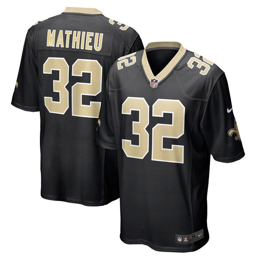 Youth New Orleans Saints Tyrann Mathieu Game Jersey Black