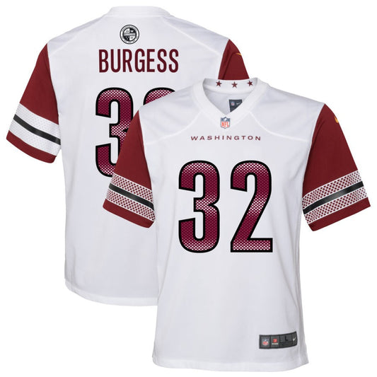 Terrell Burgess Washington Commanders Nike Youth Game Player Jersey - White