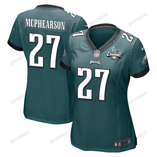 Zech McPhearson 27 Philadelphia Eagles Super Bowl LVII Champions 2 Stars Women Game Jersey - Midnight Green