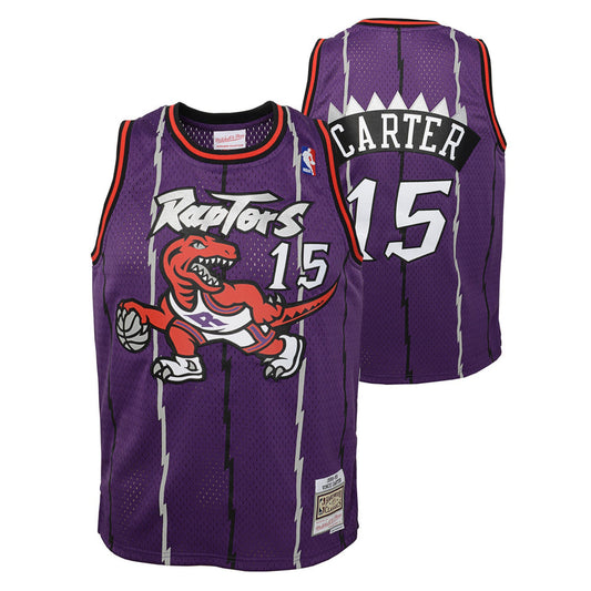 Youth Toronto Raptors Vince Carter Mitchell & Ness Purple Hardwood Classics Jersey