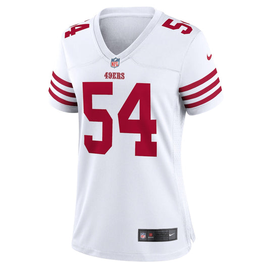 Women's Fred Warner Nike 49ers Game Player Jersey - White