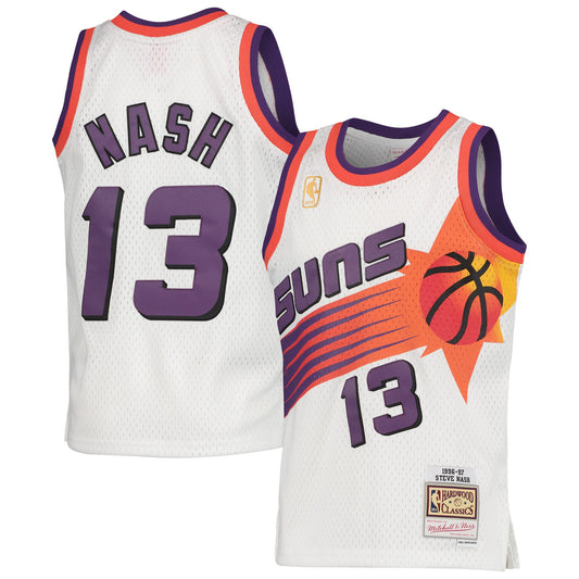 Steve Nash Phoenix Suns Mitchell & Ness Youth 1996/97 Hardwood Classics Swingman Jersey - White